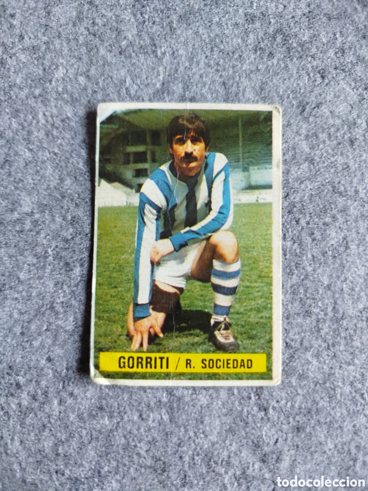 Cromos de f&uacute;tbol: SIN PEGAR GORRITI REAL SOCIEDAD 74 75 1974 1975 EDICIONES ESTE CROMO NUEVO NUNCA PEGADO