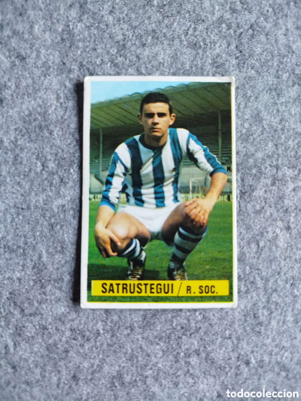 Cromos de f&uacute;tbol: SIN PEGAR SATRUSTEGUI REAL SOCIEDAD 74 75 1974 1975 EDICIONES ESTE CROMO NUEVO NUNCA PEGADO