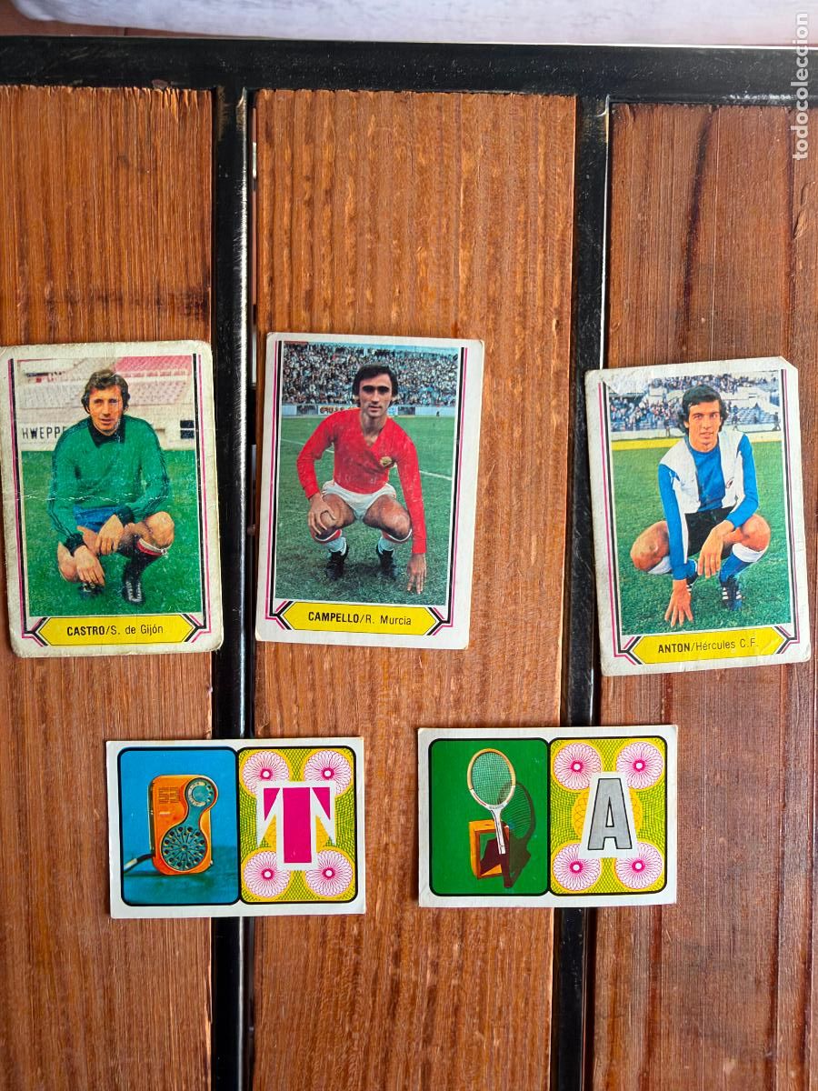Cromos de f&uacute;tbol: 3 CROMOS 80 81 ESTE 2 CROMOS RUIZ ROMERO 78 79 CAMPEONATO NACIONAL DE FUTBOL 1978 1979
