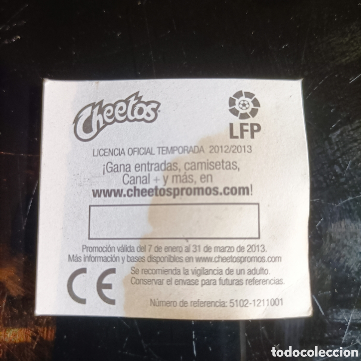 Cromos de f&uacute;tbol: CROMO CHEETOS. LFP. №42 - Foto 2