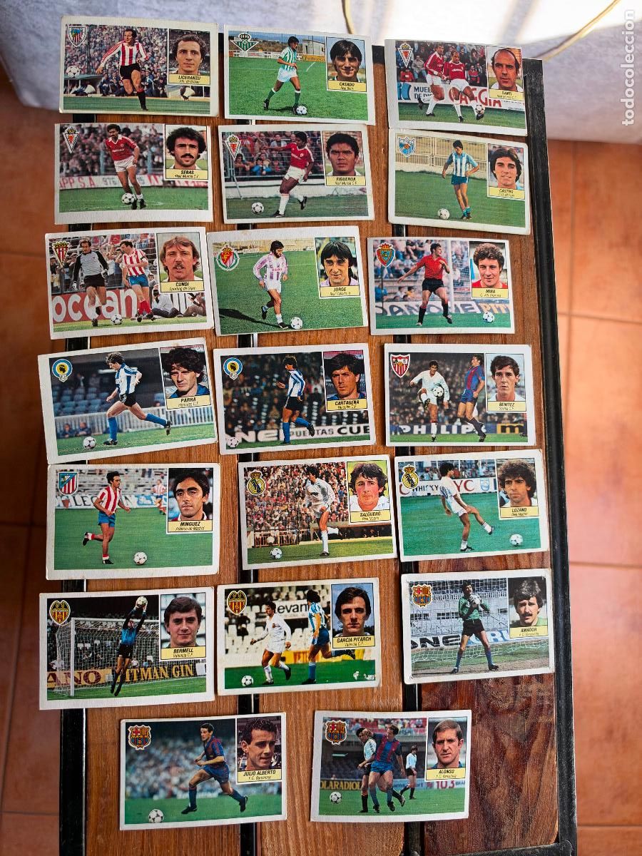 Cromos de f&uacute;tbol: 20 cromos ediciones este liga 84 85 sin pegar