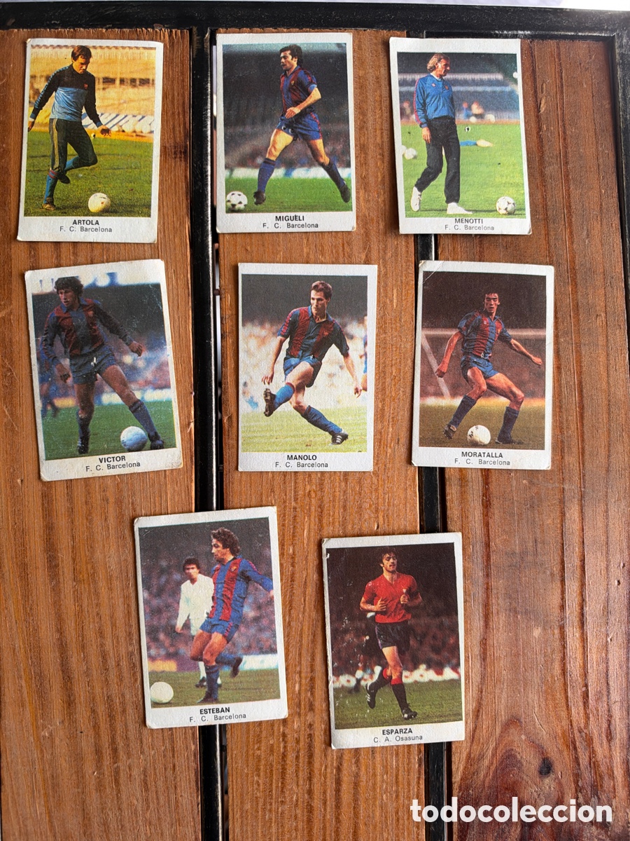 Cromos de f&uacute;tbol: 8 cromos Cano 84 Barcelona - Foto 1