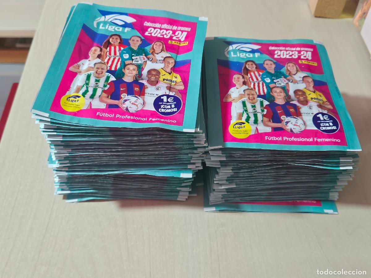 Cromos de f&uacute;tbol: LOTE 90 SOBRES asin abrir LIGA F FUTBOL FEMENINO 2023 2024 23 24