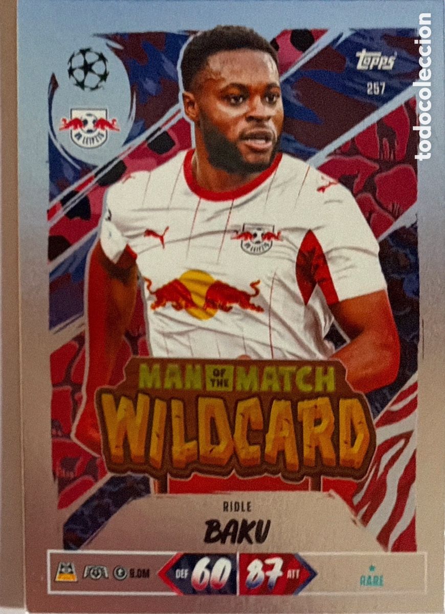 Cromos de f&uacute;tbol: 257 - Ridle Baku -MAN OF THE MATCH- (LEIPZIG) MATCH ATTAX CHAMPIONS LEAGUE 2026/27 (TOPPS)
