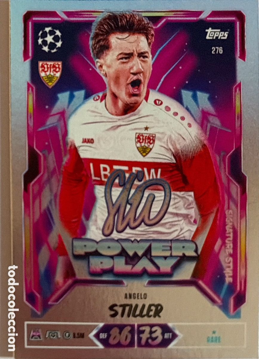 Cromos de f&uacute;tbol: 276 - Angelo Stiller -Signature- (Stuttgart) MATCH ATTAX CHAMPIONS LEAGUE 2026/27 (TOPPS)