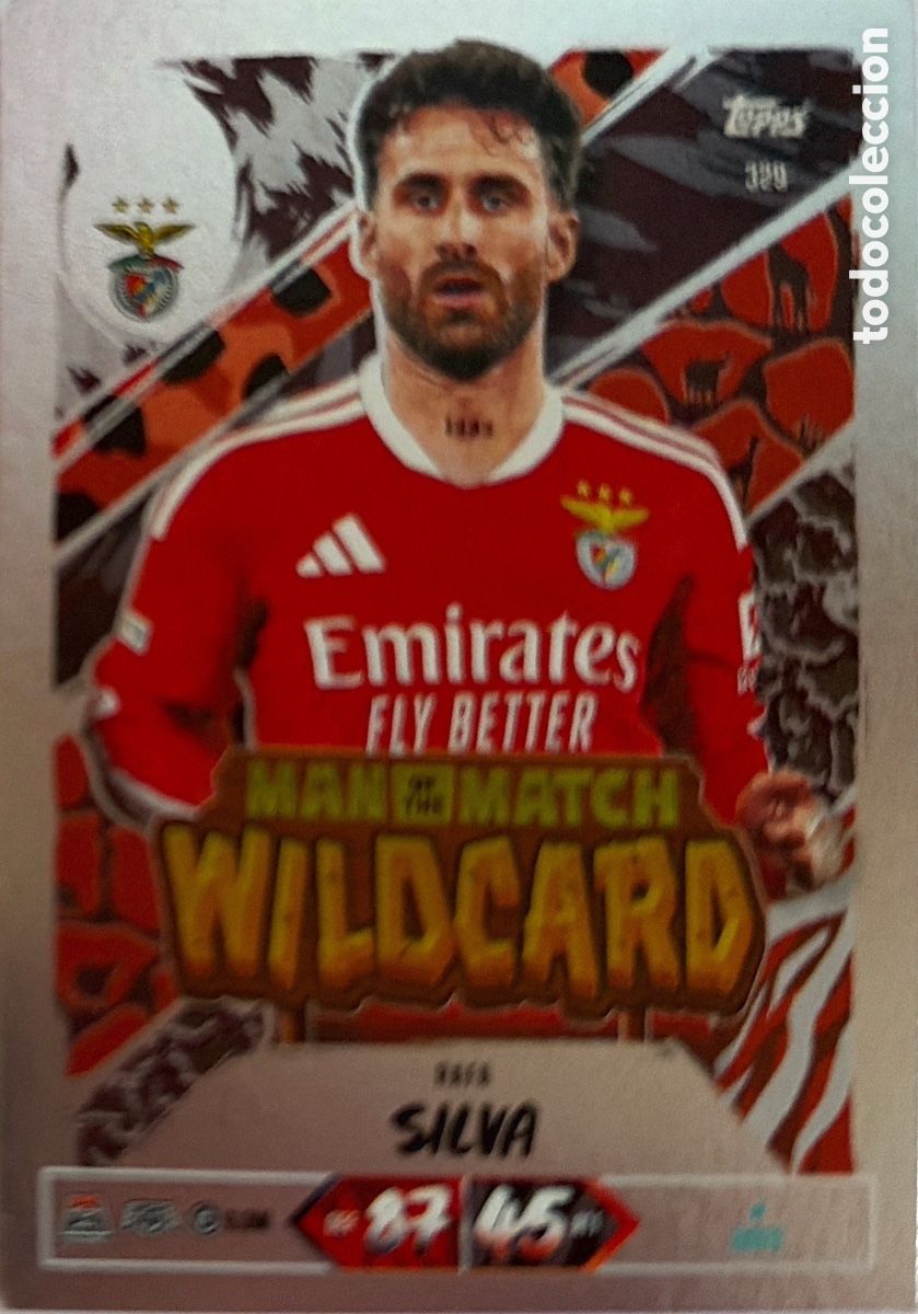 Cromos de f&uacute;tbol: 329 - Rafa Silva -MAN OF THE MATCH- (BENFICA) MATCH ATTAX CHAMPIONS LEAGUE 2026/27 (TOPPS)