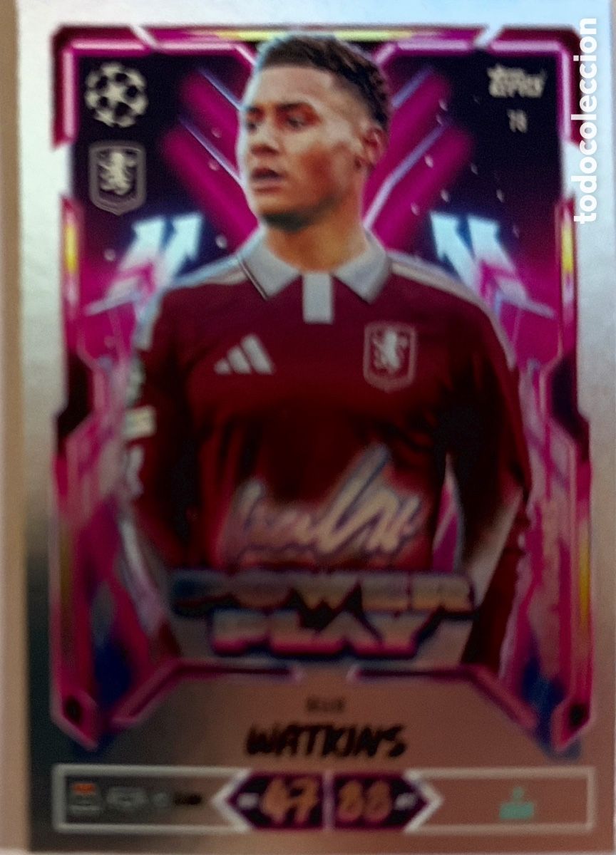 Cromos de f&uacute;tbol: 78 - Ollie Watkins -Signature- (ASTON VILLA) MATCH ATTAX CHAMPIONS LEAGUE 2026/27 (TOPPS)