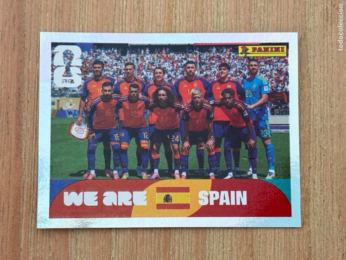 Cromos de f&uacute;tbol: 44. CROMO ESP13 BIS ALINEACI&Oacute;N ESPA&Ntilde;A CAMPEONA PANINI FIFA MUNDIAL WORLD CUP 26 2026 STICKER