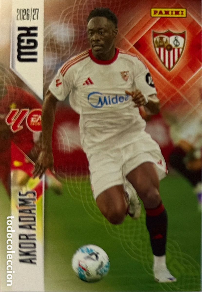 Cromos de f&uacute;tbol: 341 Akor Adams (SEVILLA) - MEGACRACKS 2026/27 (PANINI)