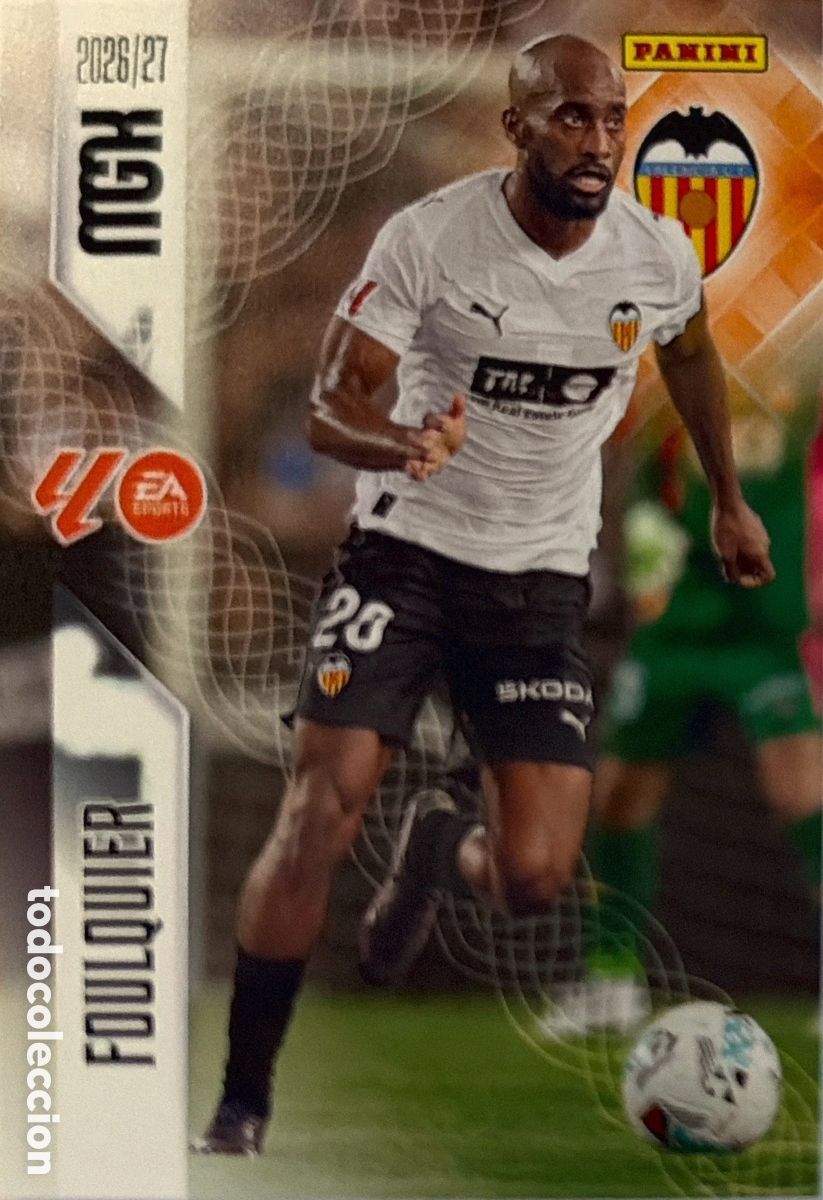 Cromos de f&uacute;tbol: 346 Foulquier (VALENCIA) - MEGACRACKS 2026/27 (PANINI)
