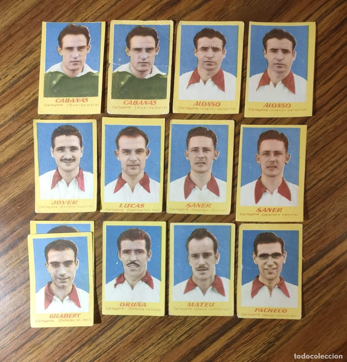 Figurine di Calcio: LOTE 13 CROMOS FUTBOL CAMPEONES 1951 - CARTAGENA