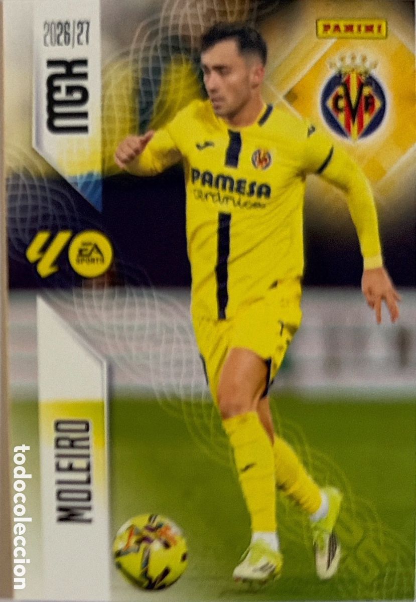 Fu&szlig;ball-Sticker: 373 Moleiro (VILLARREAL) - MEGACRACKS 2026/27 (PANINI)