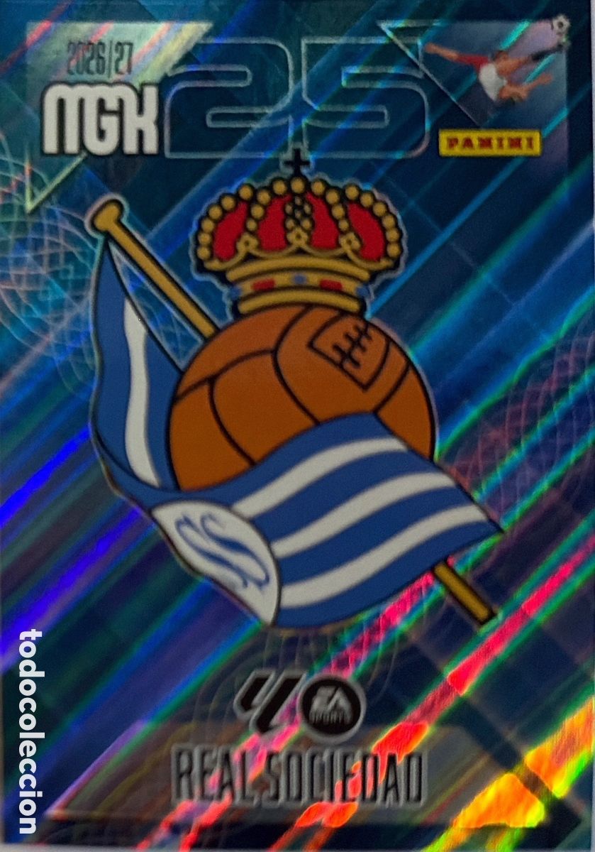 Fu&szlig;ball-Sticker: 307 Escudo (R. SOCIEDAD) - MEGACRACKS 2026/27 (PANINI)