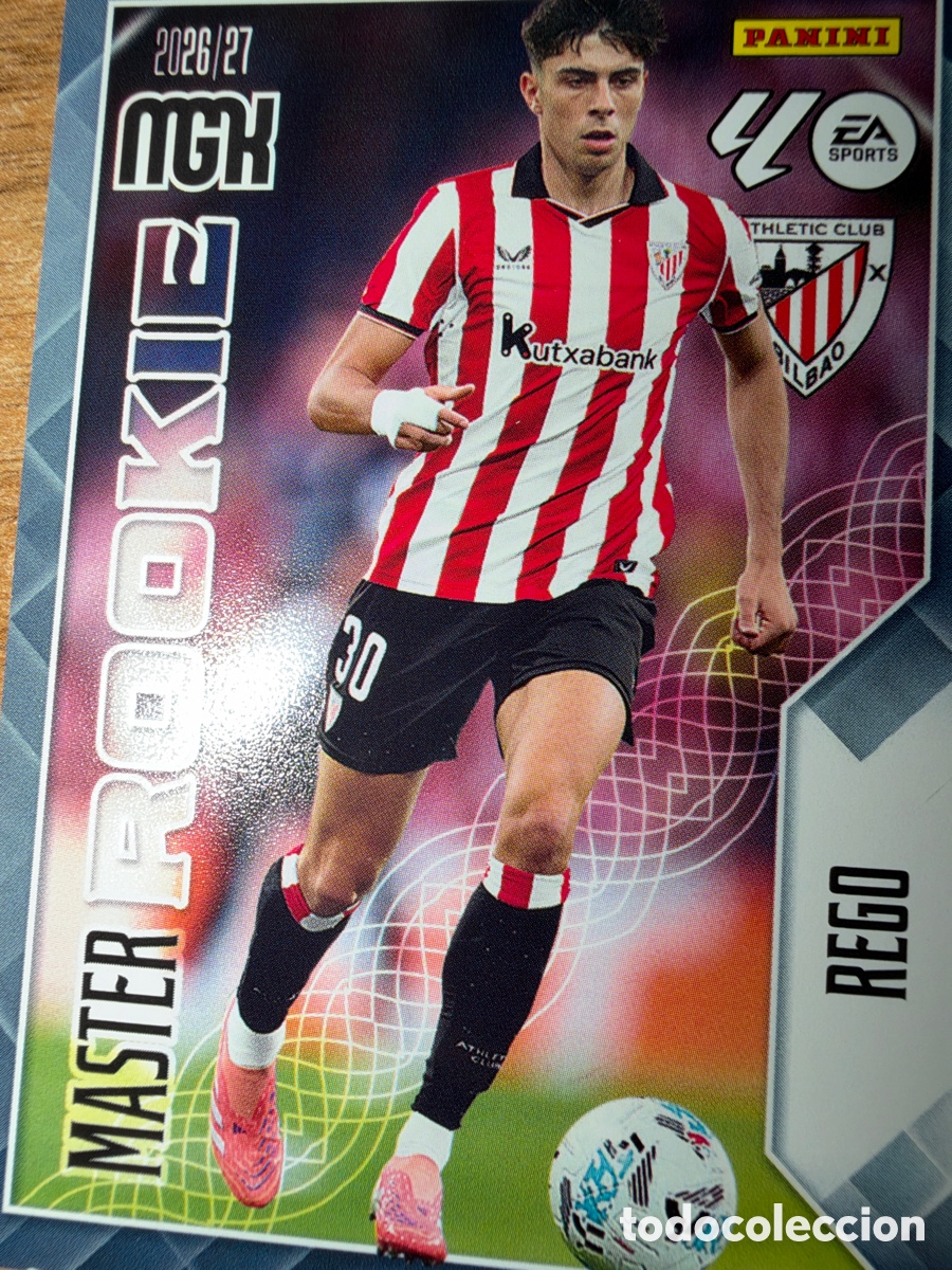 Fu&szlig;ball-Sticker: 418 Rego -MASTER ROOKIE - (ATHL. BILBAO) - MEGACRACKS 2026/27 (PANINI)