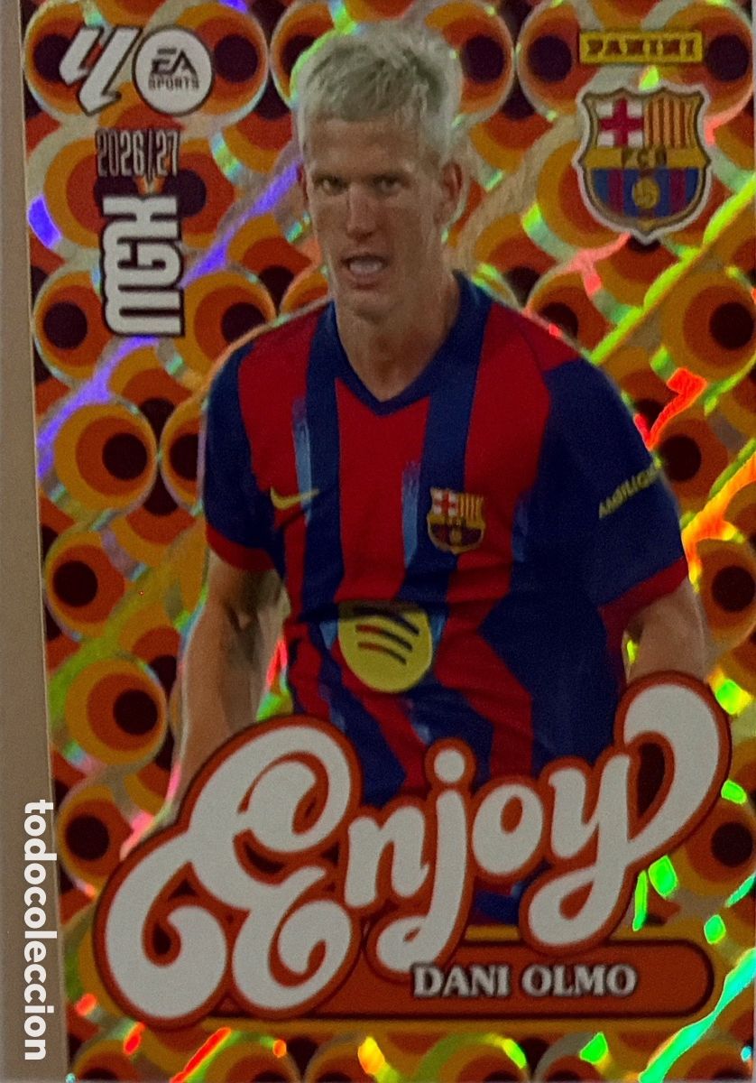 Cromos de Futebol: 381 DANI OLMO -ENJOY - (BARCELONA) - MEGACRACKS 2026/27 (PANINI)