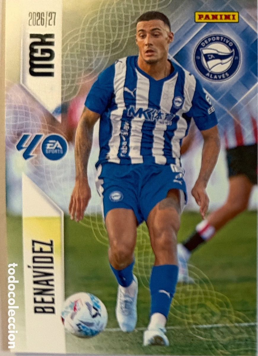 Cromos de Futebol: 27 Benav&iacute;dez (ALAVES) - MEGACRACKS 2026/27 (PANINI)