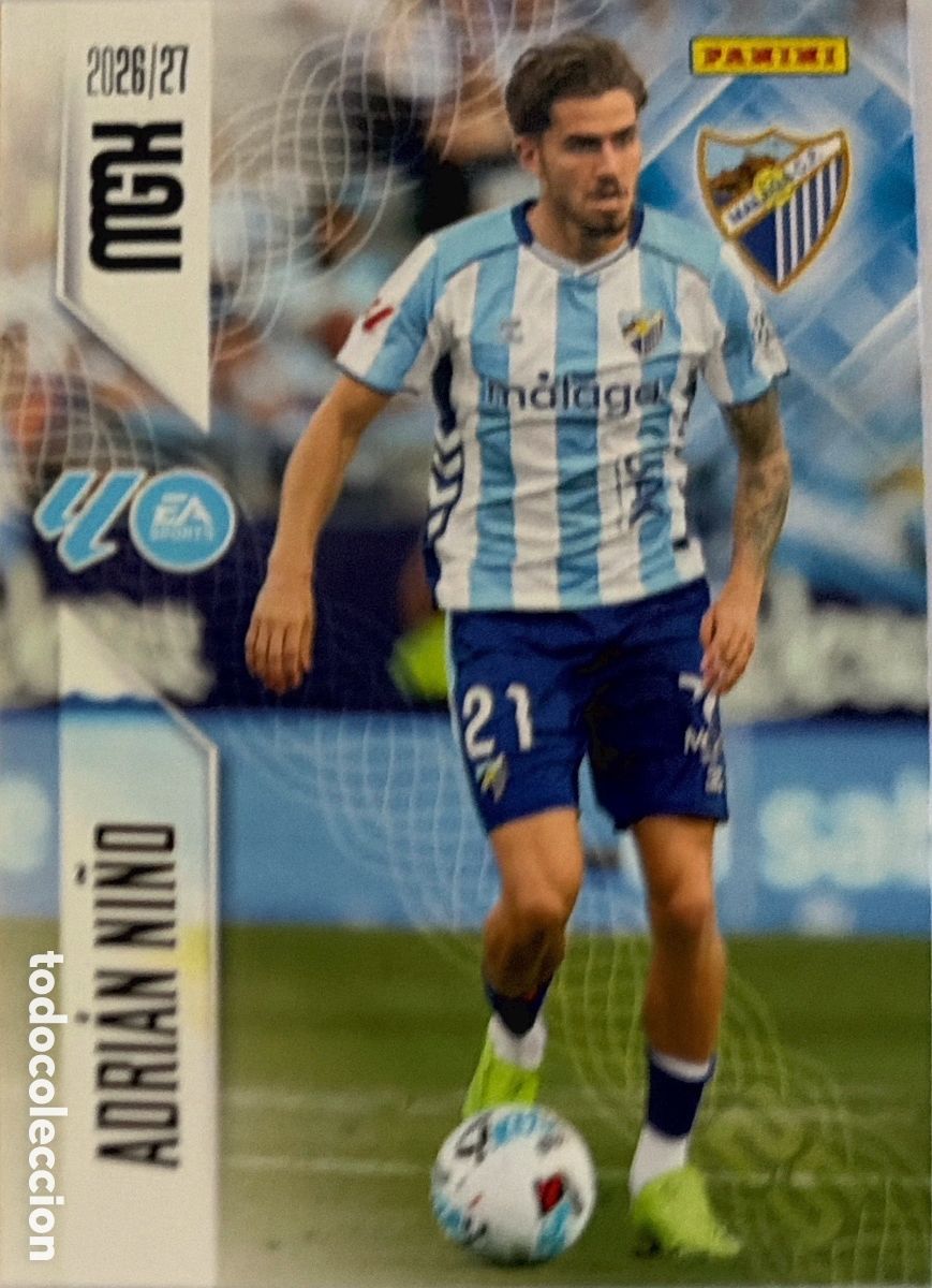 Figurine di Calcio: 250 Adri&aacute;n Ni&ntilde;o (MALAGA) - MEGACRACKS 2026/27 (PANINI)