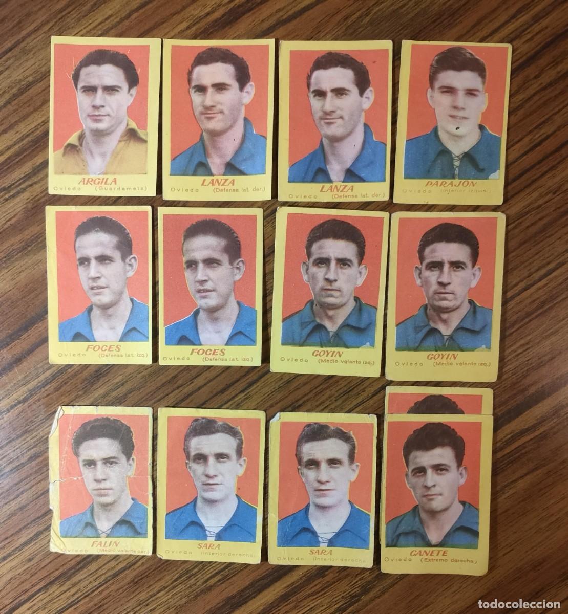 Figurine di Calcio: LOTE 13 CROMOS FUTBOL CAMPEONES 1951 - OVIEDO