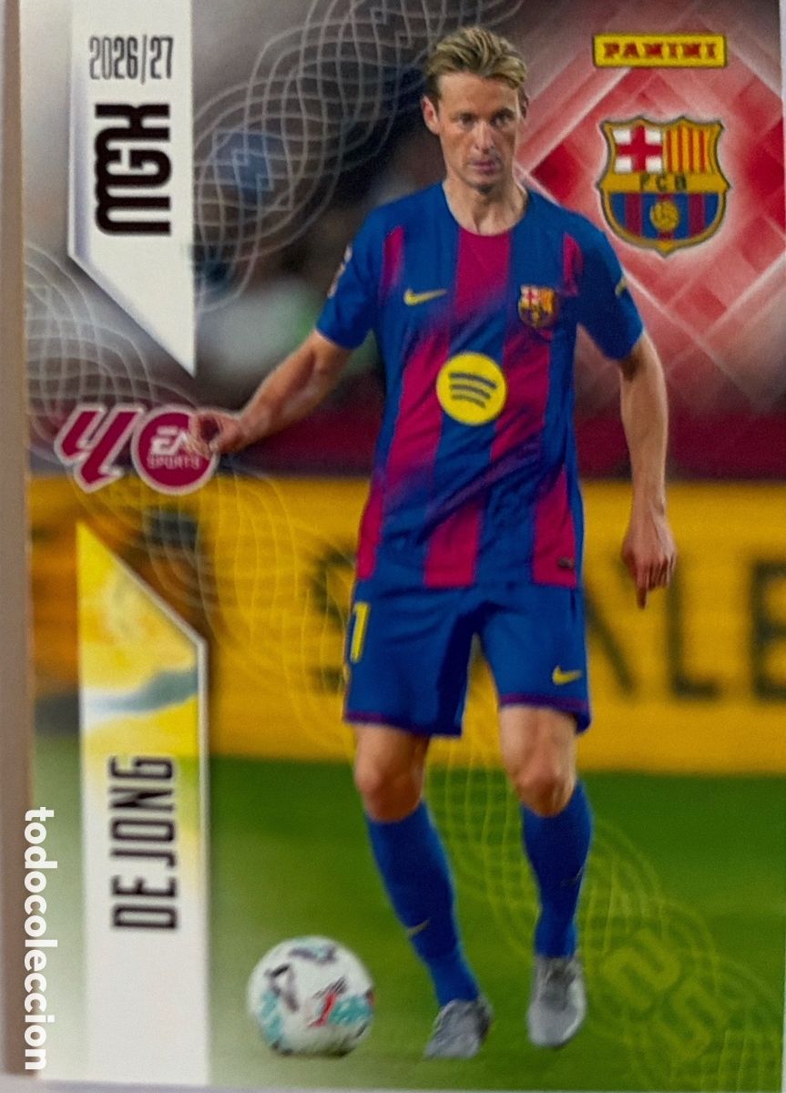 Cromos de f&uacute;tbol: 82 De Jong (BARCELONA) - MEGACRACKS 2026/27 (PANINI)