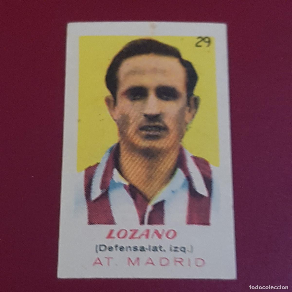 Cromos de f&uacute;tbol: BRUGUERA - ASES DEL FUTBOL - 1950 1951 - 50 51 - A MADRID - LOZANO 29 - NUNCA PEGADO