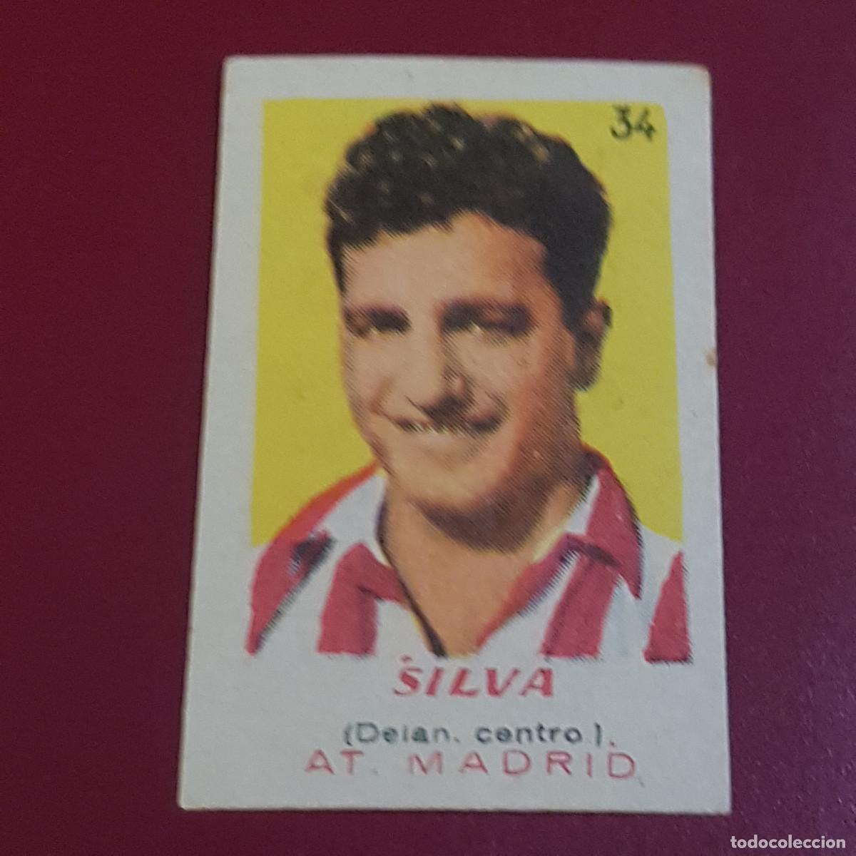 Cromos de f&uacute;tbol: BRUGUERA - ASES DEL FUTBOL - 1950 1951 - 50 51 - A MADRID - SILVA 34 - NUNCA PEGADO