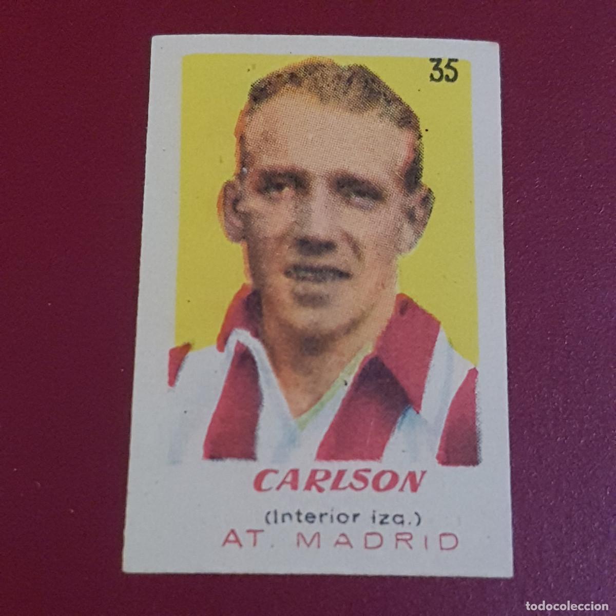 Cromos de f&uacute;tbol: BRUGUERA - ASES DEL FUTBOL - 1950 1951 - 50 51 - A MADRID - CARLSON 35 - NUNCA PEGADO