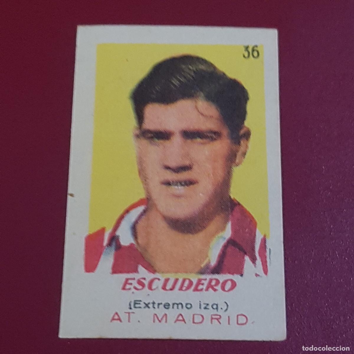 Cromos de f&uacute;tbol: BRUGUERA - ASES DEL FUTBOL - 1950 1951 - 50 51 - A MADRID - ESCUDERO 36 - NUNCA PEGADO