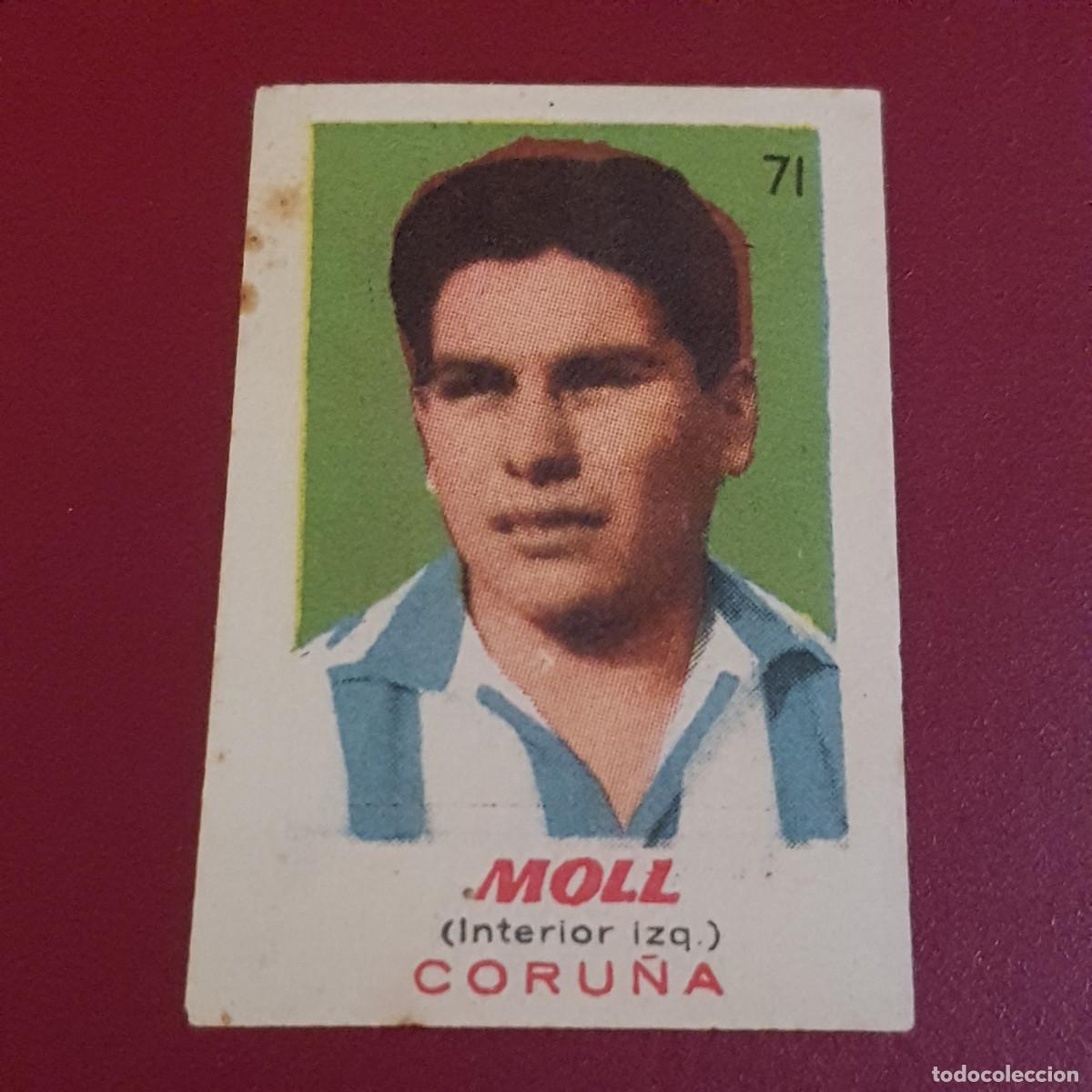 Cromos de f&uacute;tbol: BRUGUERA - ASES DEL FUTBOL - 1950 1951 - 50 51 - CORU&Ntilde;A - MOLL 71 - NUNCA PEGADO