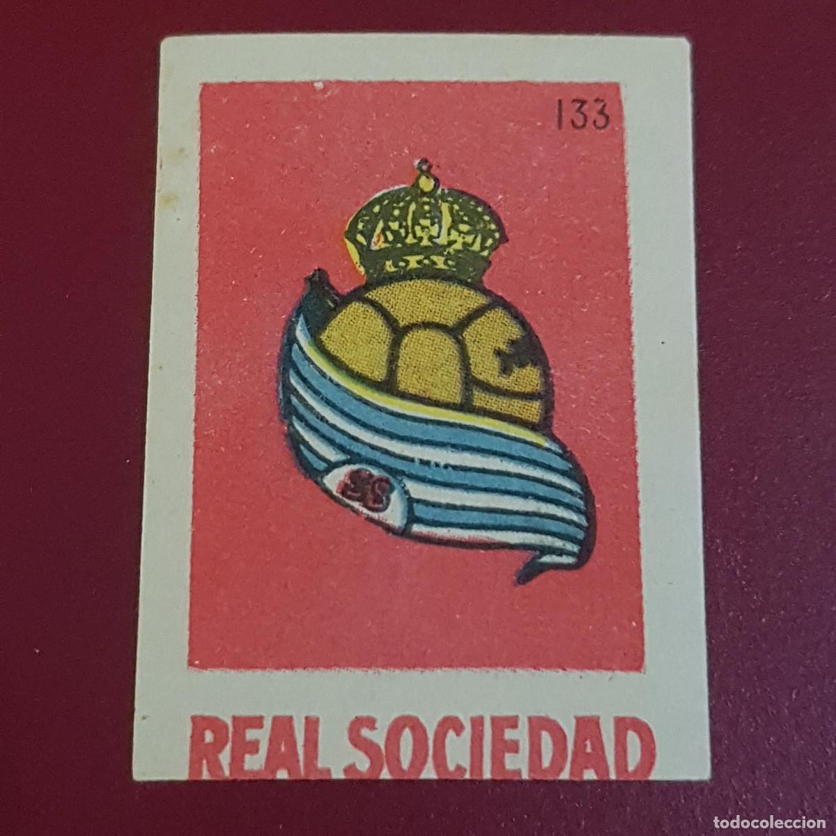 Cromos de f&uacute;tbol: BRUGUERA - ASES DEL FUTBOL - 1950 1951 - 50 51 - SOCIEDAD - ESCUDO 133 - NUNCA PEGADO