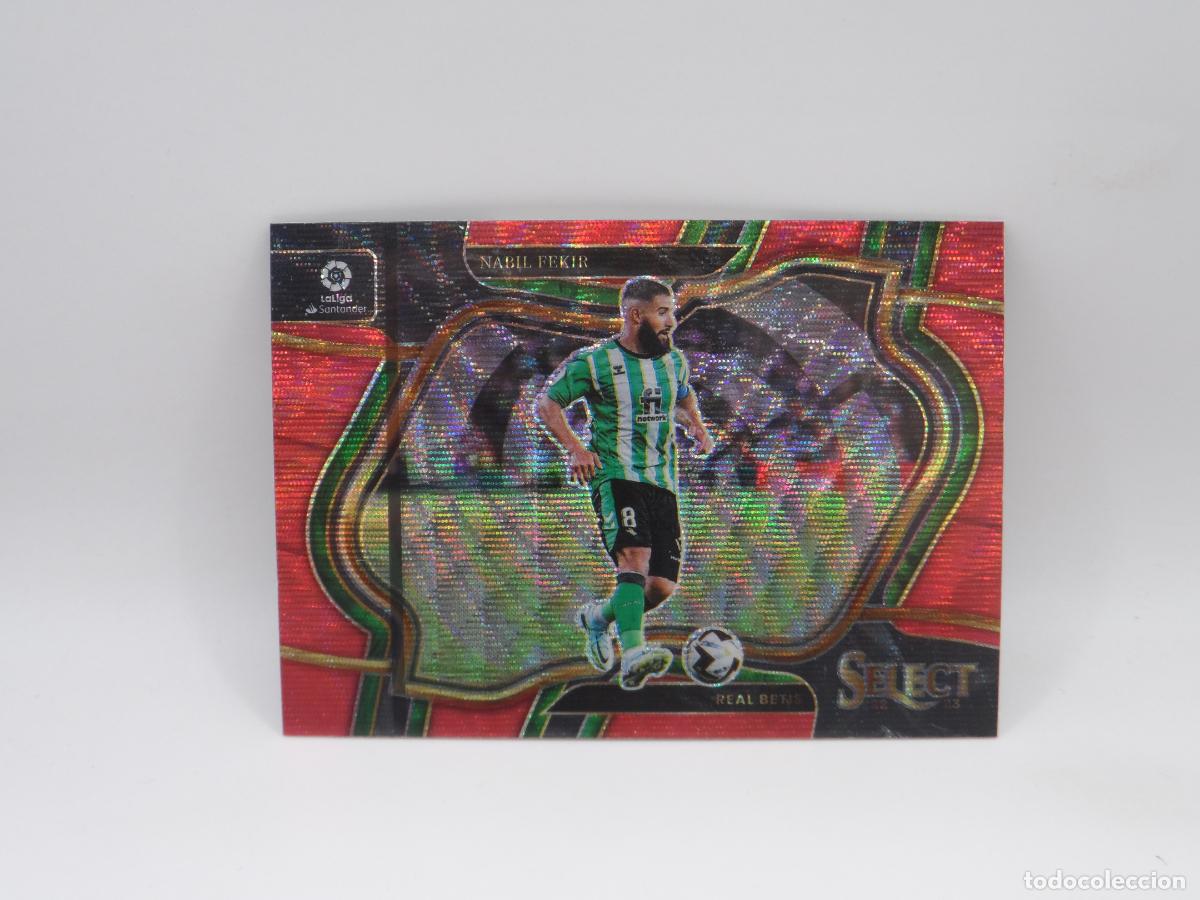Cromos de f&uacute;tbol: 224 FEKIR PARALELA RED WAVE BETIS PANINI SELECT 2022 2023 22 23 FIELD LEVEL