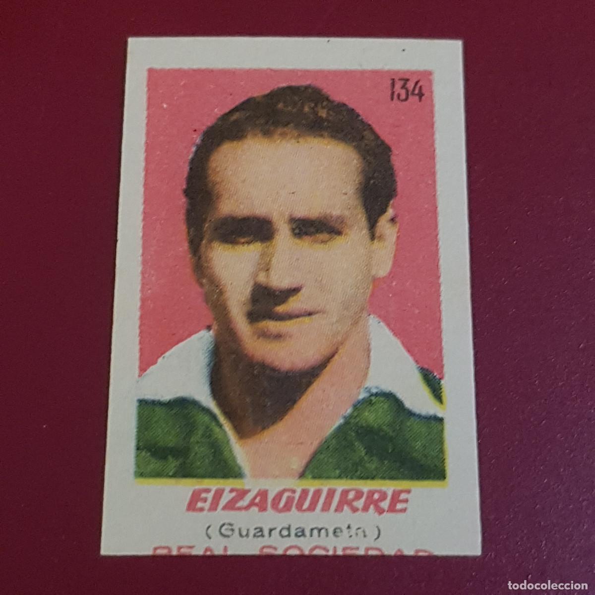 Cromos de f&uacute;tbol: BRUGUERA - ASES DEL FUTBOL - 1950 1951 - 50 51 - SOCIEDAD - EIZAGUIRRE 134 - NUNCA PEGADO