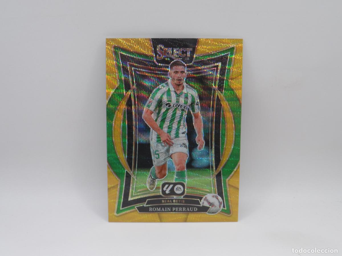 Cromos de f&uacute;tbol: 39 ROMAIN PERRAUD NUMERADA /10 GOLD WAVE BETIS PANINI SELECT 2024 2025 24 25 PRIZM