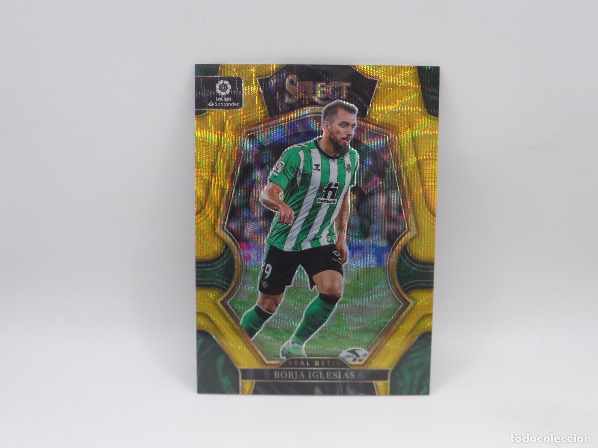 Cromos de f&uacute;tbol: 154 BORJA IGLESIAS NUMERADA /10 GOLD WAVE BETIS PANINI SELECT 2022 2023 22 23 PRIZM