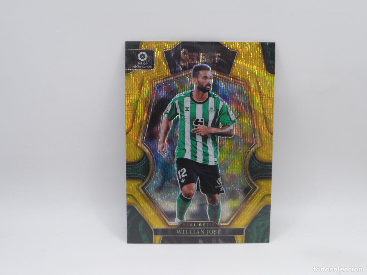 Cromos de f&uacute;tbol: 158 WILLIAN JOSE NUMERADA /10 GOLD WAVE BETIS PANINI SELECT 2022 2023 22 23 PRIZM