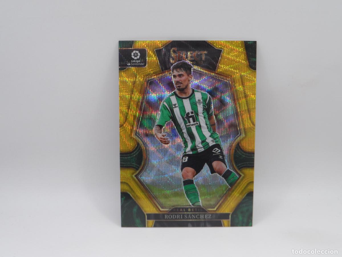 Cromos de f&uacute;tbol: 156 RODRI SANCHEZ NUMERADA /10 GOLD WAVE BETIS PANINI SELECT 2022 2023 22 23 PRIZM