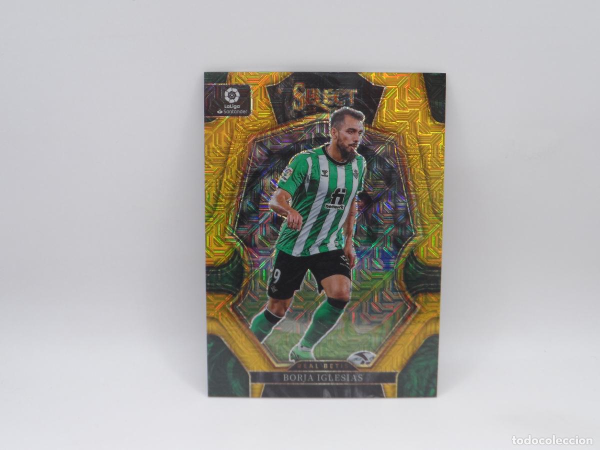 Cromos de f&uacute;tbol: 154 BORJA IGLESIAS NUMERADA /10 GOLD MOJO BETIS PANINI SELECT 2022 2023 22 23 PRIZM