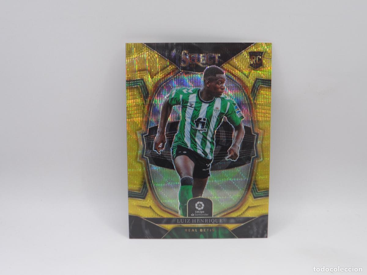 Football Stickers: 68 LUIZ HENRIQUE NUMERADA /10 GOLD WAVE ROOKIE BETIS PANINI SELECT 2022 2023 22 23 PRIZM