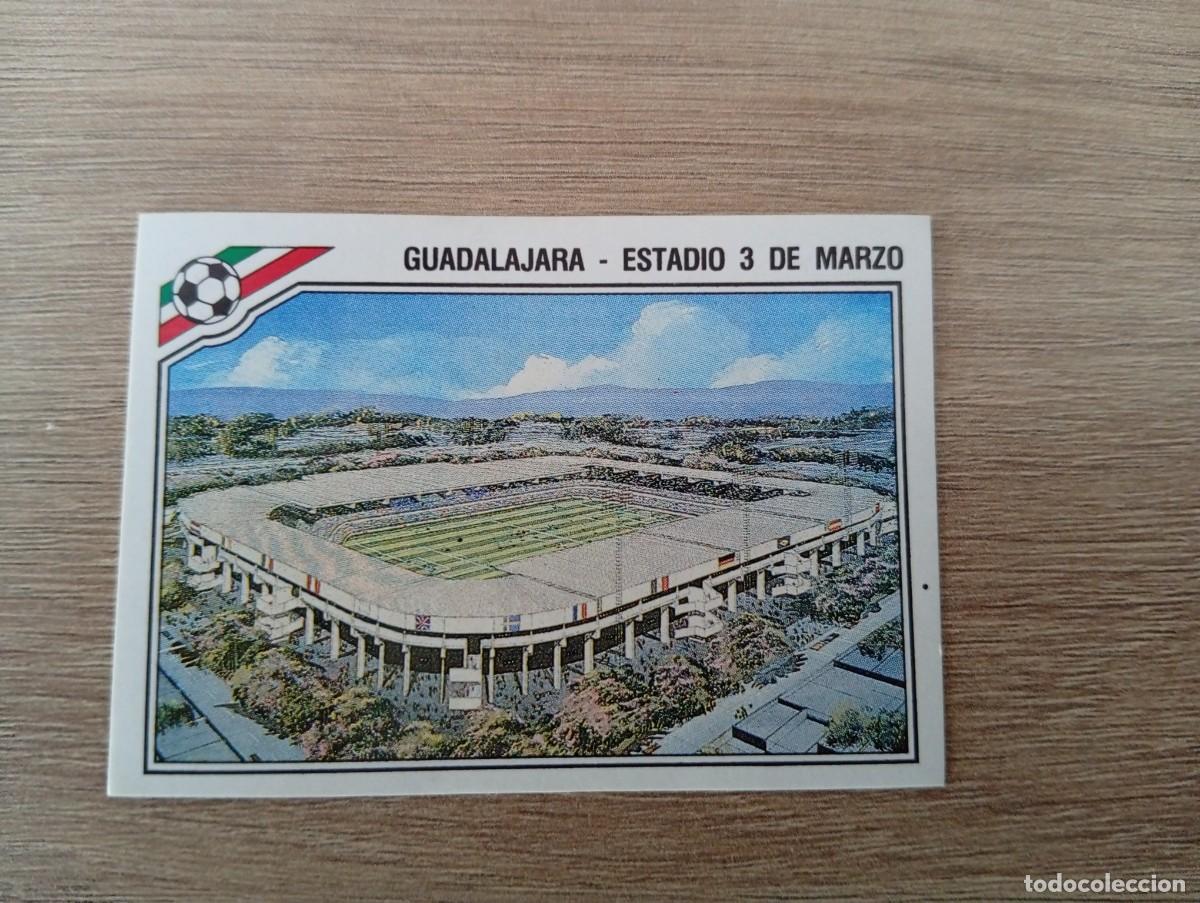 Cartes &agrave; collectionner de Football: ESTADIO 21 GUADALAJARA 3 DE MARZO MUNDIAL M&Eacute;XICO 1986 86 MUNDIAL PANINI NUNCA PEGADO SIN PEGAR