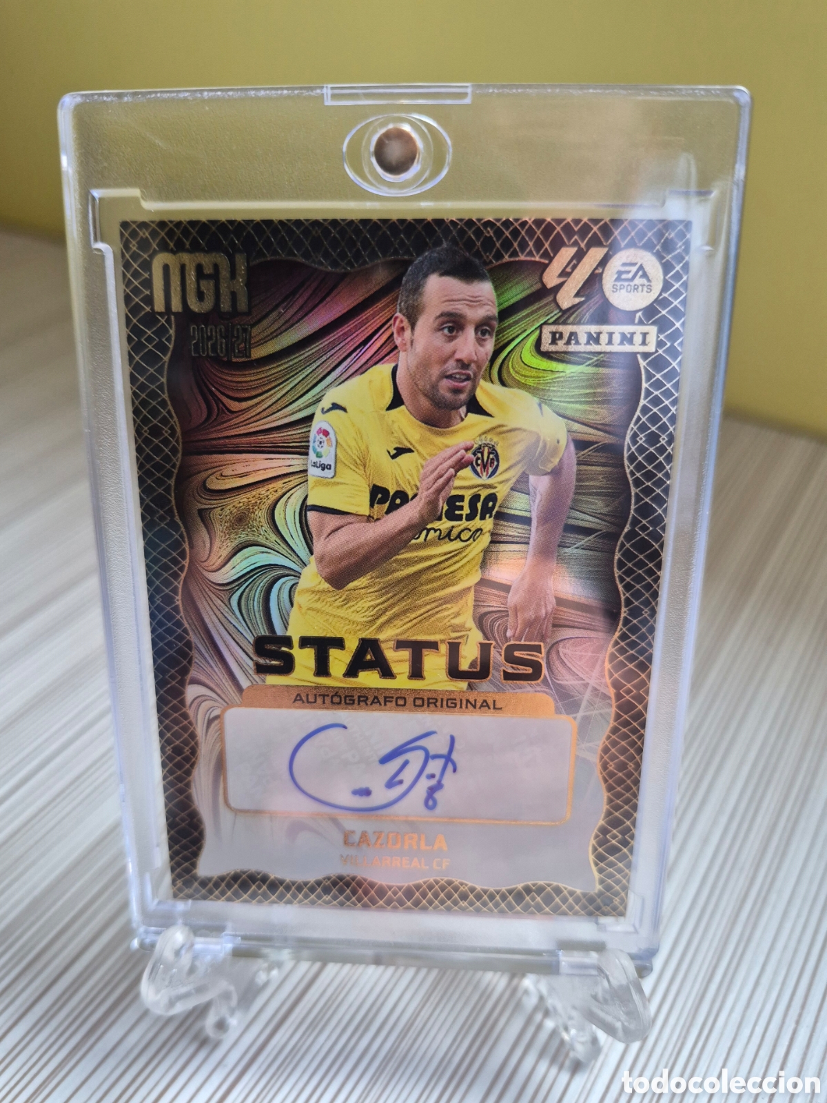Cromos de f&uacute;tbol: Megacracks 2026 2027 Cazorla Auto/100 Status Autografo Original