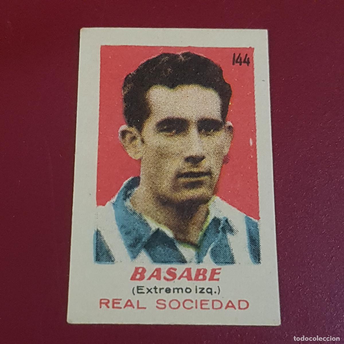 Cromos de Futebol: BRUGUERA - ASES DEL FUTBOL - 1950 1951 - 50 51 - SOCIEDAD - BASABE 144 - NUNCA PEGADO