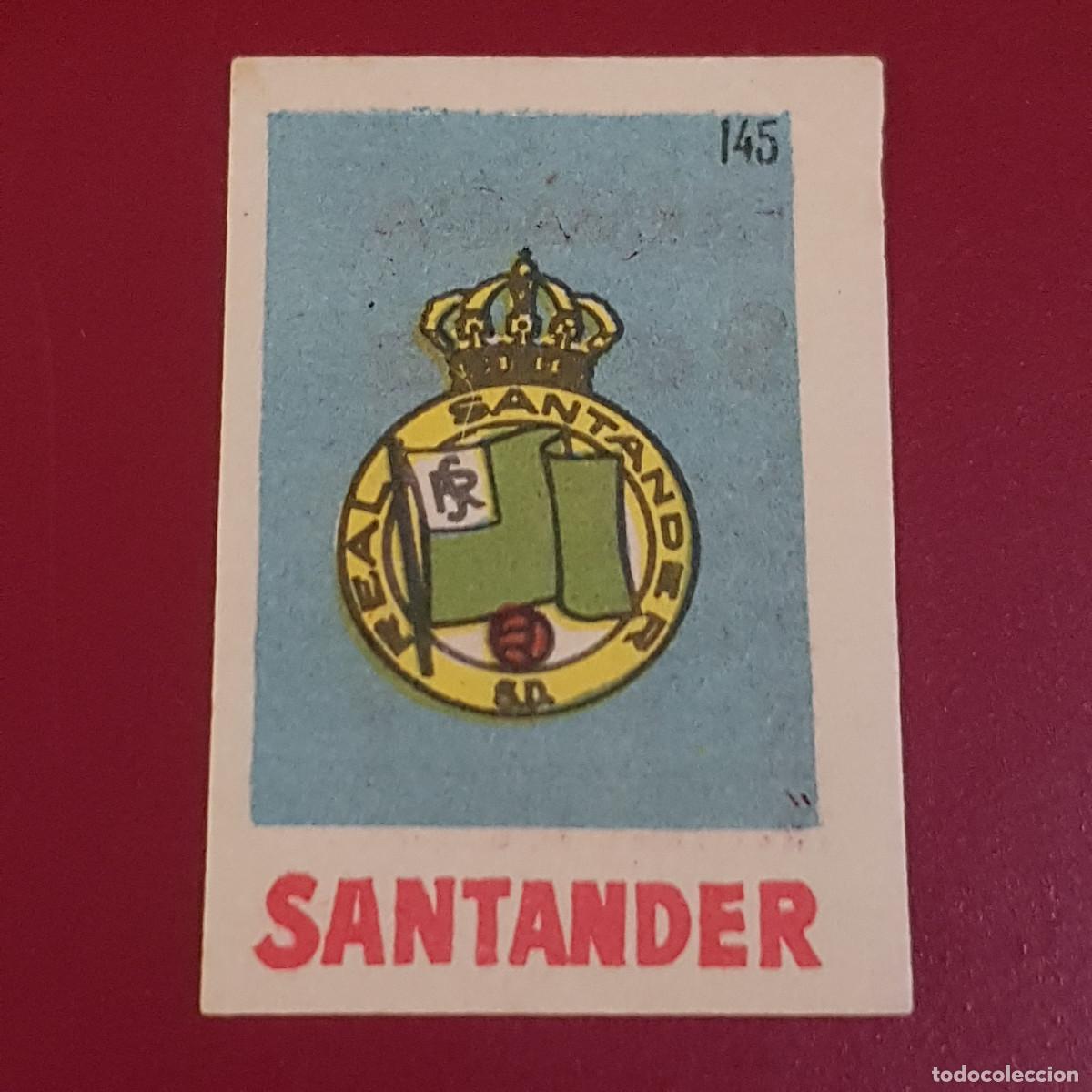 Cromos de f&uacute;tbol: BRUGUERA - ASES DEL FUTBOL - 1950 1951 - 50 51 - SANTANDER - ESCUDO 145 - NUNCA PEGADO