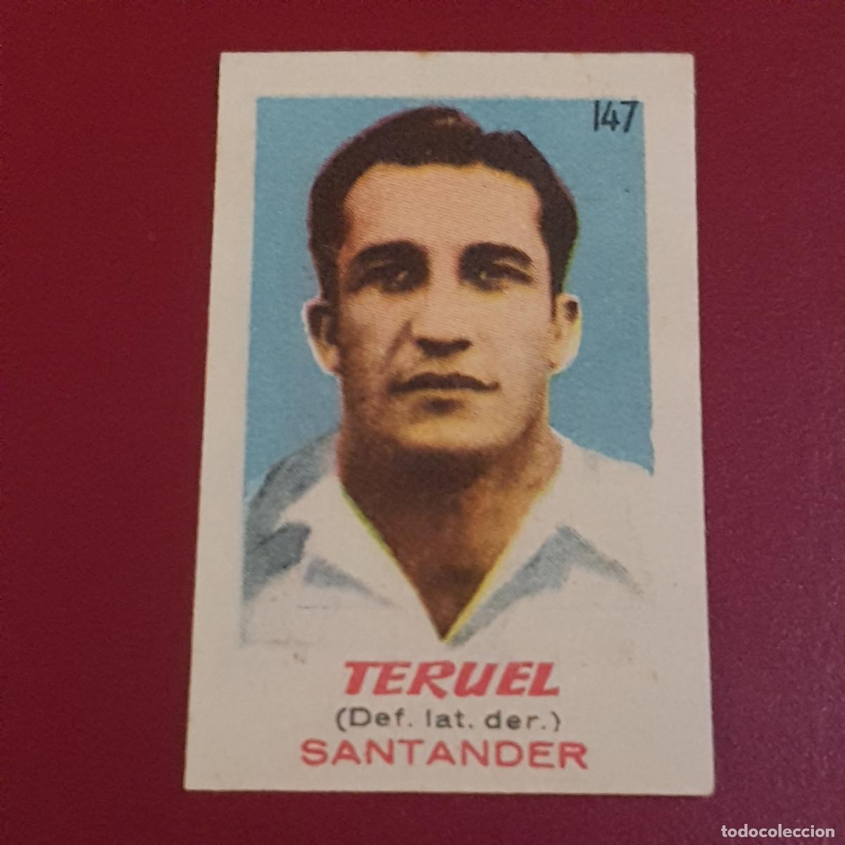 Cromos de f&uacute;tbol: BRUGUERA - ASES DEL FUTBOL - 1950 1951 - 50 51 - SANTANDER - TERUEL 147 - NUNCA PEGADO