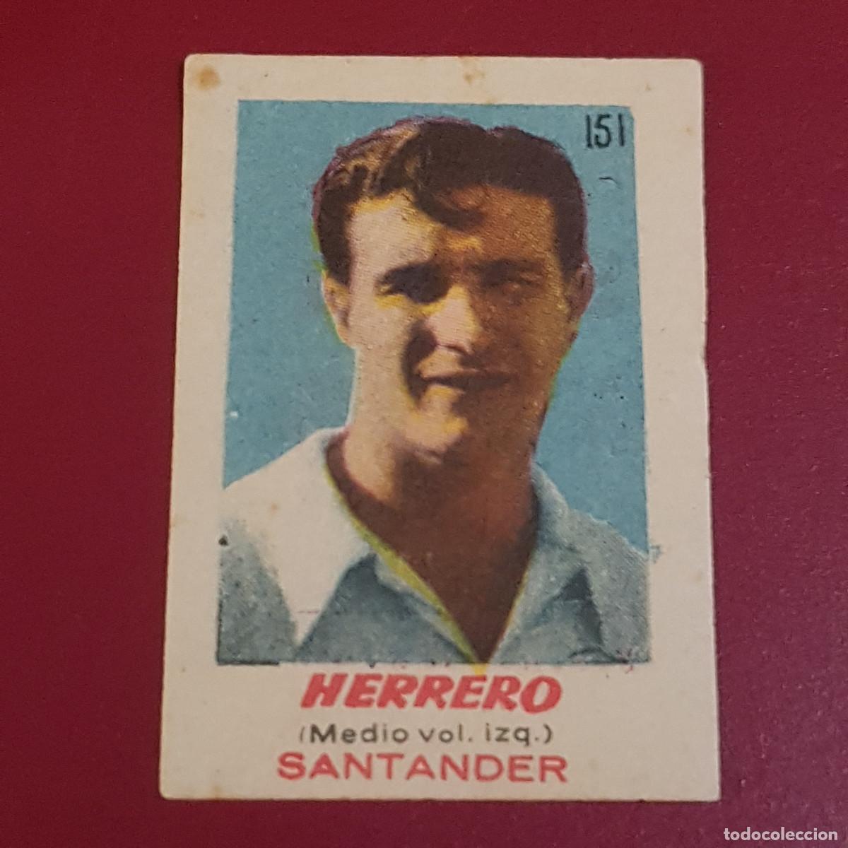 Cromos de f&uacute;tbol: BRUGUERA - ASES DEL FUTBOL - 1950 1951 - 50 51 - SANTANDER - HERRERO 151 - NUNCA PEGADO