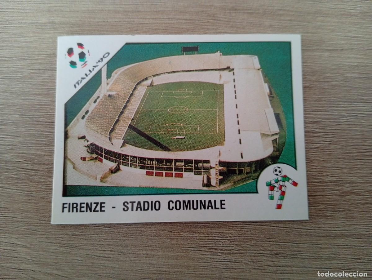 Cromos de f&uacute;tbol: ESTADIO 11 FIRENZE STADIO COMUNALE PANINI ITALIA 1990 90 SIN PEGAR NUNCA PEGADO