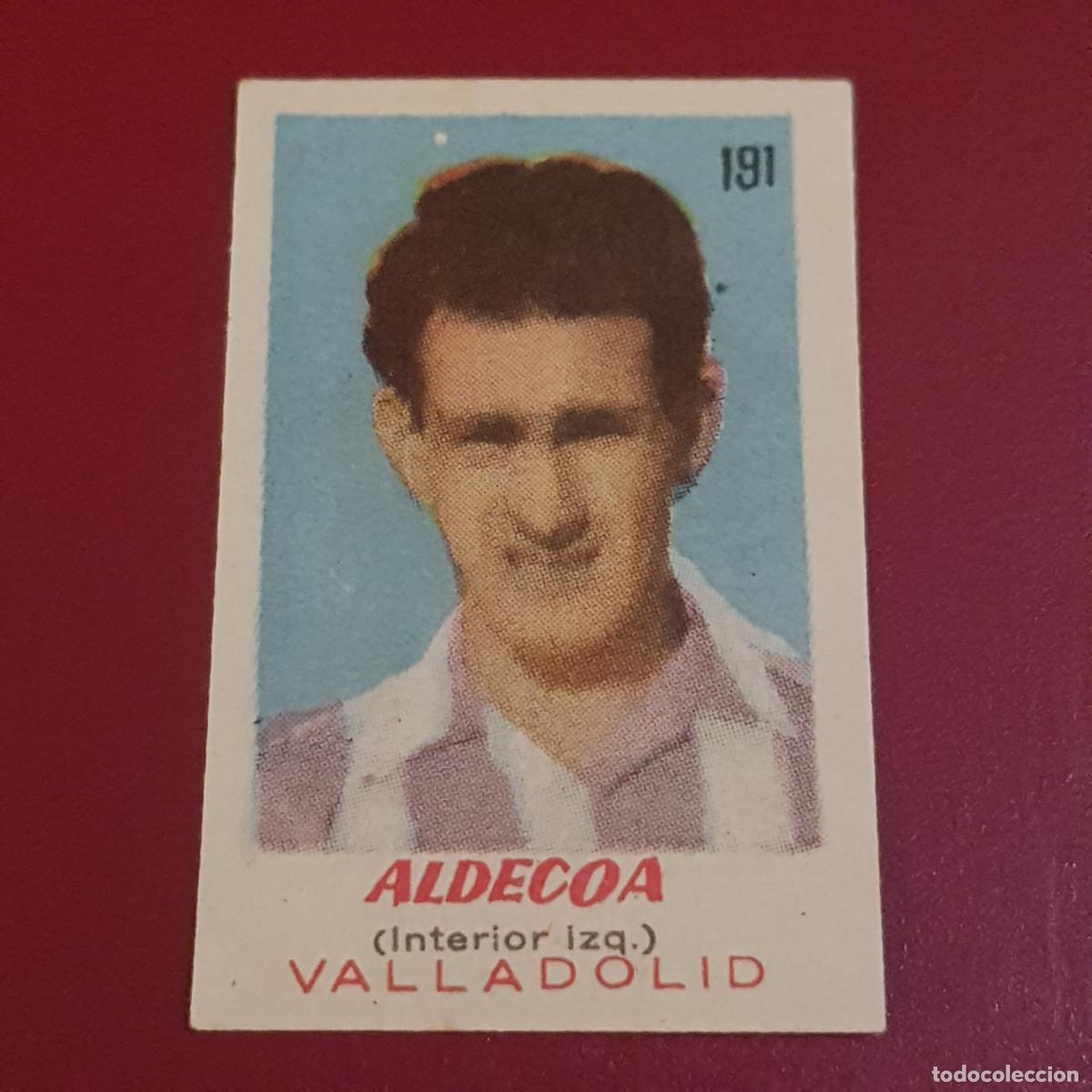 Cromos de f&uacute;tbol: BRUGUERA - ASES DEL FUTBOL - 1950 1951 - 50 51 - VALLADOLID - ALDECOA 191 - NUNCA PEGADO