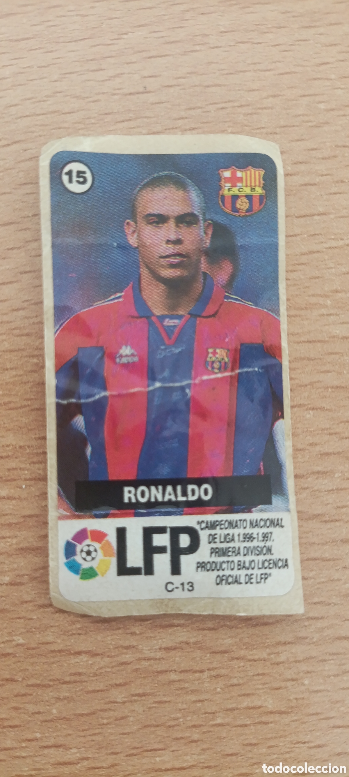 Cartes &agrave; collectionner de Football: Pegatina Ronaldo 96/97 chicles, producto oficial