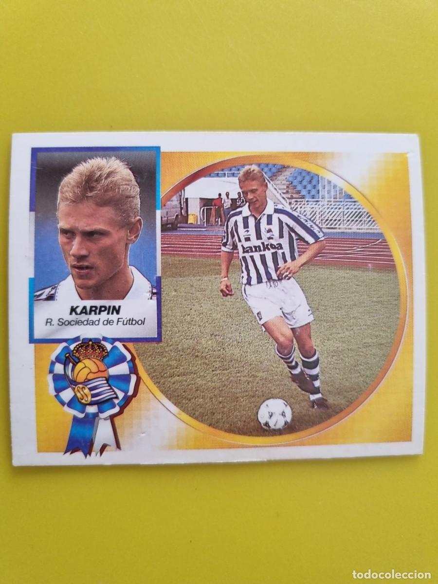 Cromos de f&uacute;tbol: CROMO LIGA ESTE 94 95 1994 1995 NUNCA PEGADO SIN PEGAR COLOCA KARPIN REAL SOCIEDAD AR1026