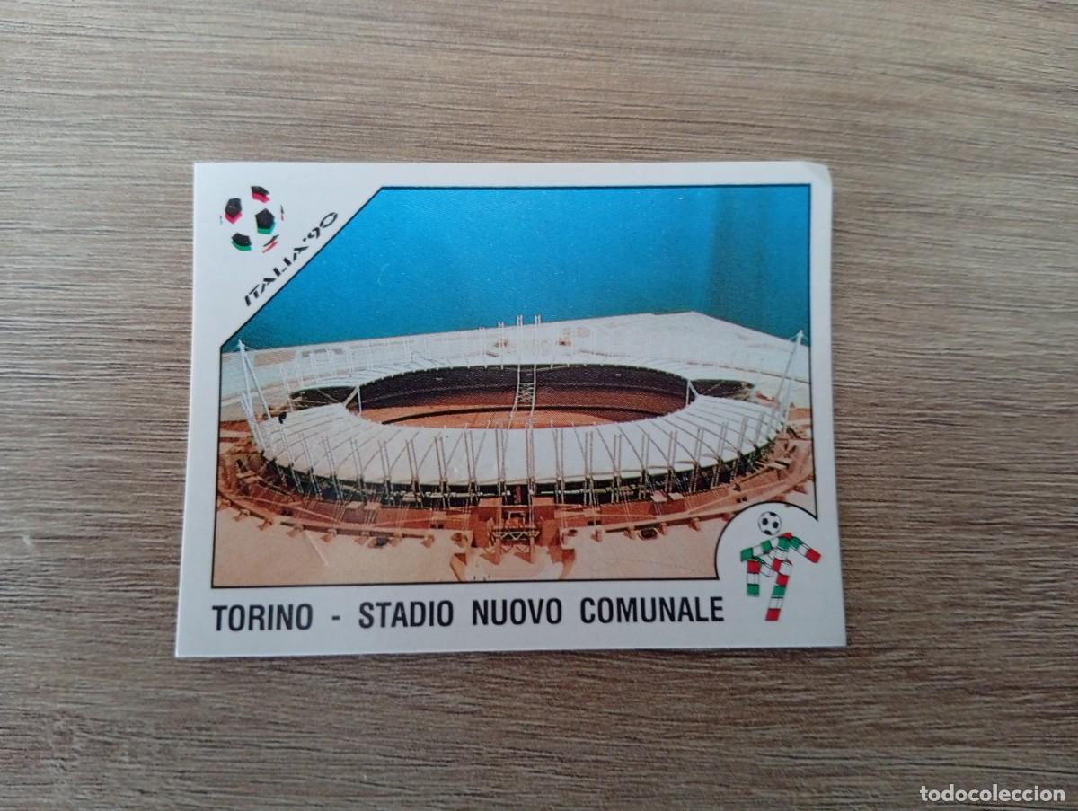 Cromos de f&uacute;tbol: ESTADIO 18 TORINO STADIO NUOVO COMUNALE PANINI ITALIA 1990 90 SIN PEGAR NUNCA PEGADO