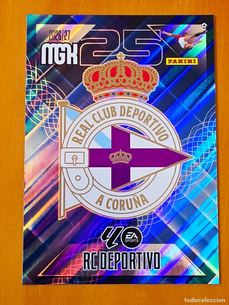 Cromos de f&uacute;tbol: 127 Escudo Deportivo de A Coru&ntilde;a, Panini Megacracks MGK 2026 2027 26 27