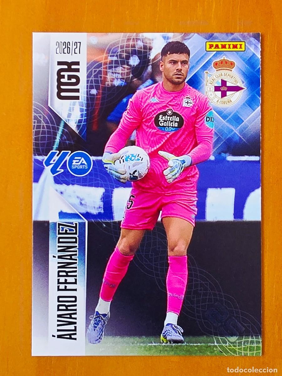 Cromos de f&uacute;tbol: 128 &Aacute;lvaro Fern&aacute;ndez, Deportivo de A Coru&ntilde;a, Panini Megacracks MGK 2026 2027 26 27